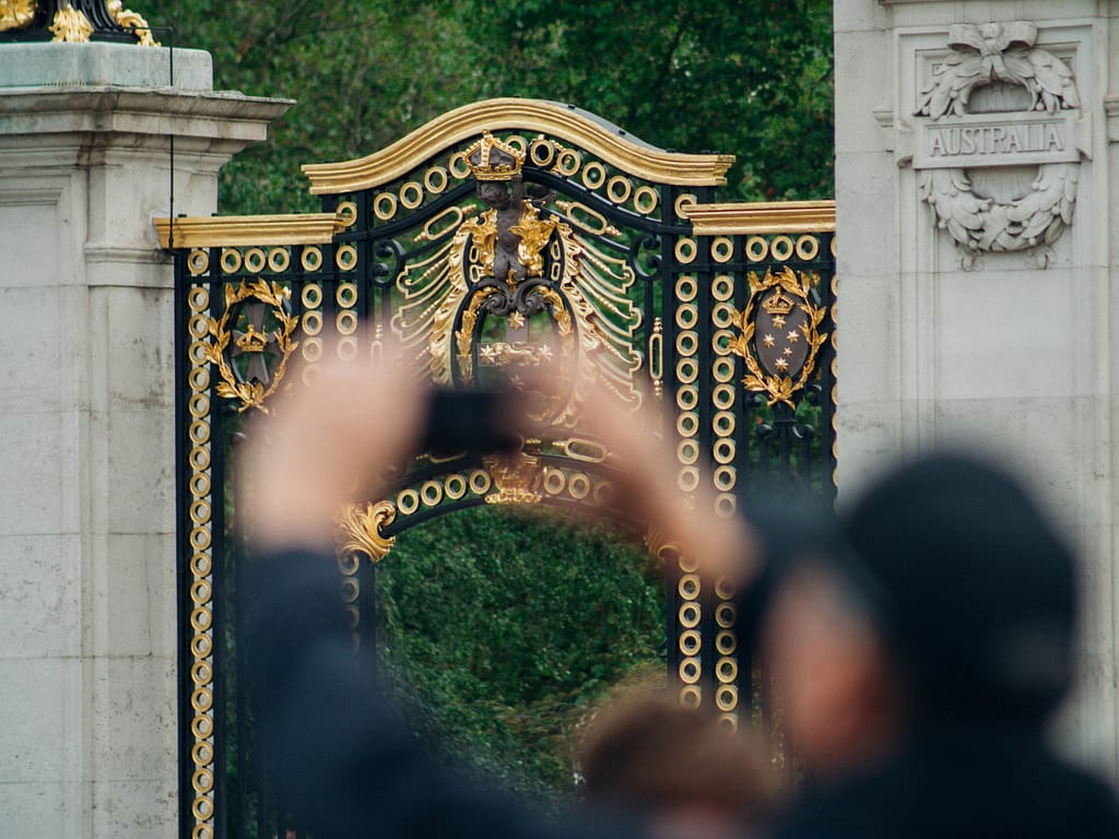 Oustside Buckingham Palace