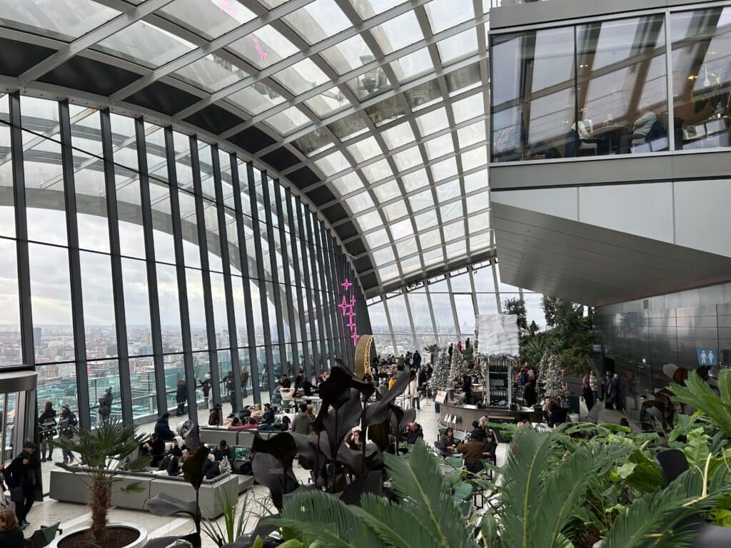 3 days in London Sky Garden at Christmas