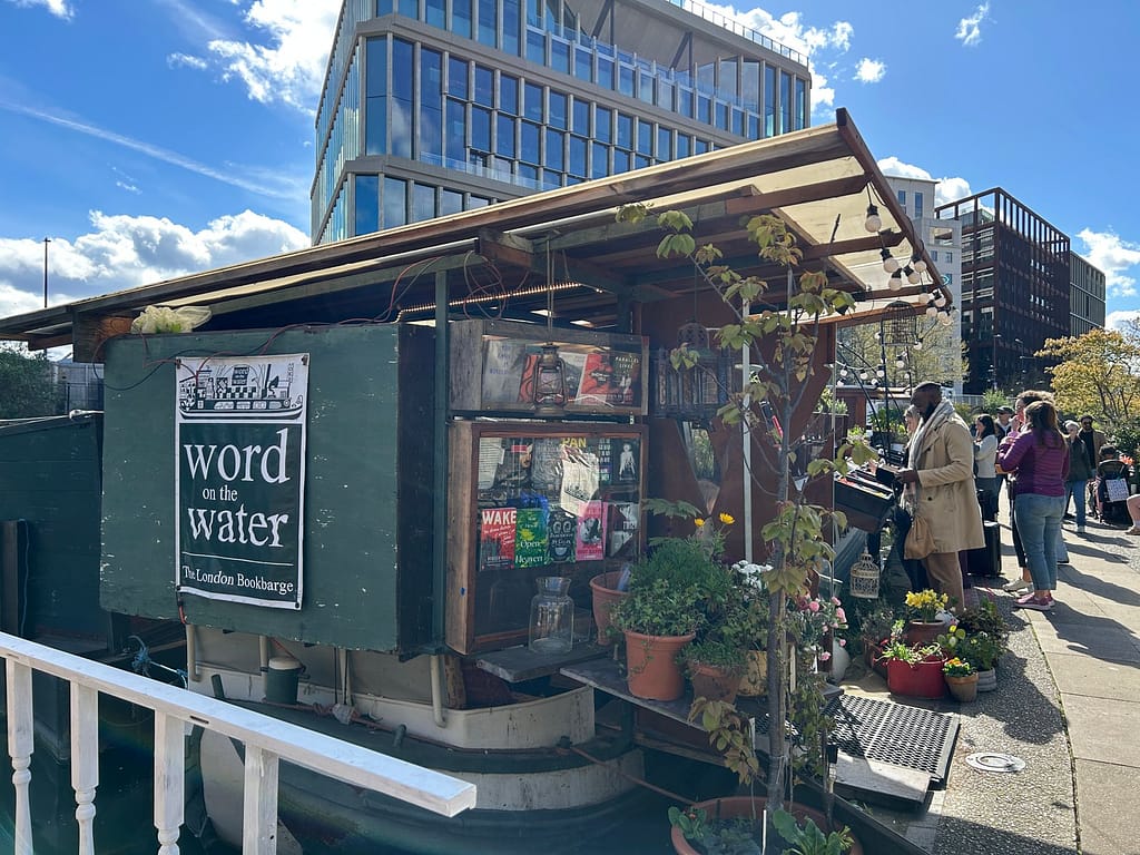 Word on the Water floating bookshop on Regent's Canal near King's Cross