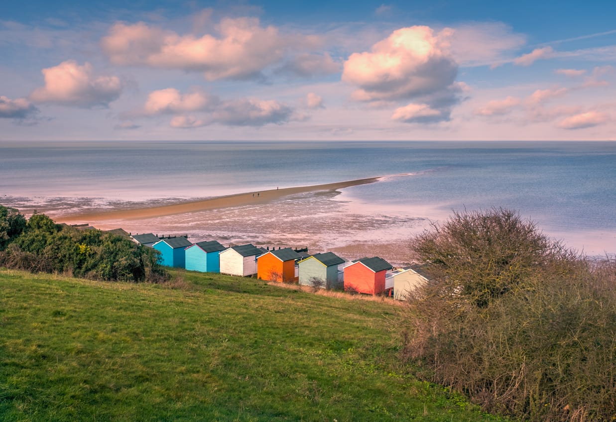 Whitstable Beach Huts and Seaside Walk