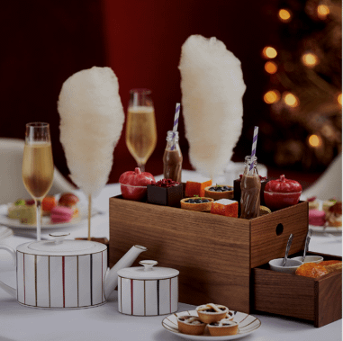 London Themed Afternoon Tea Charlie and The Chocolate Factory at One Aldwych Hotel