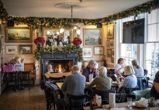 Best Christmas pubs in London Trafalgar Tavern in Greenwich at Christmas