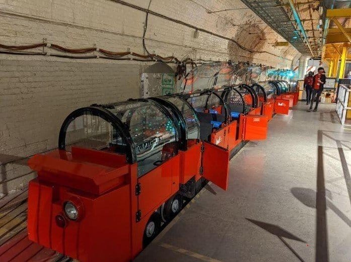 The Mail Rail takes visitors through the original underground railway that once transported London's post beneath the city.