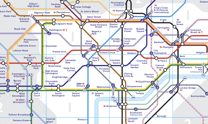 3 Days in London London Underground Map