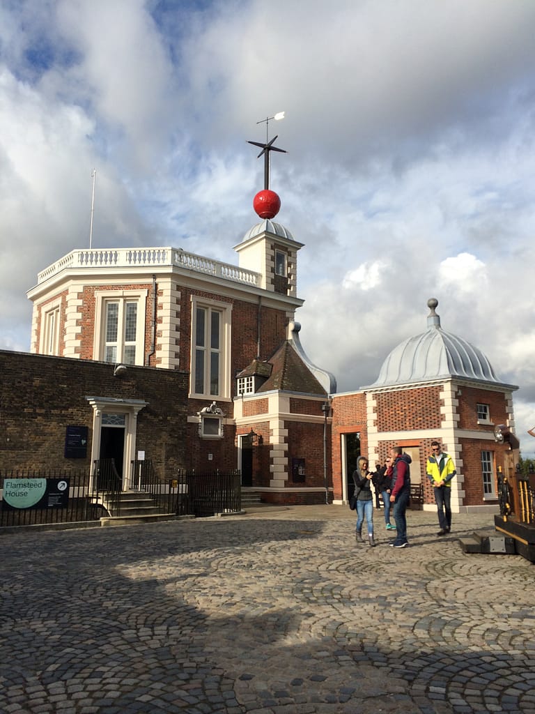 Royal Observatory Greenwich historic building with clock tower