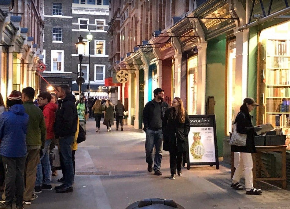 Cecil Court, a historic bookshop street near Covent Garden in London