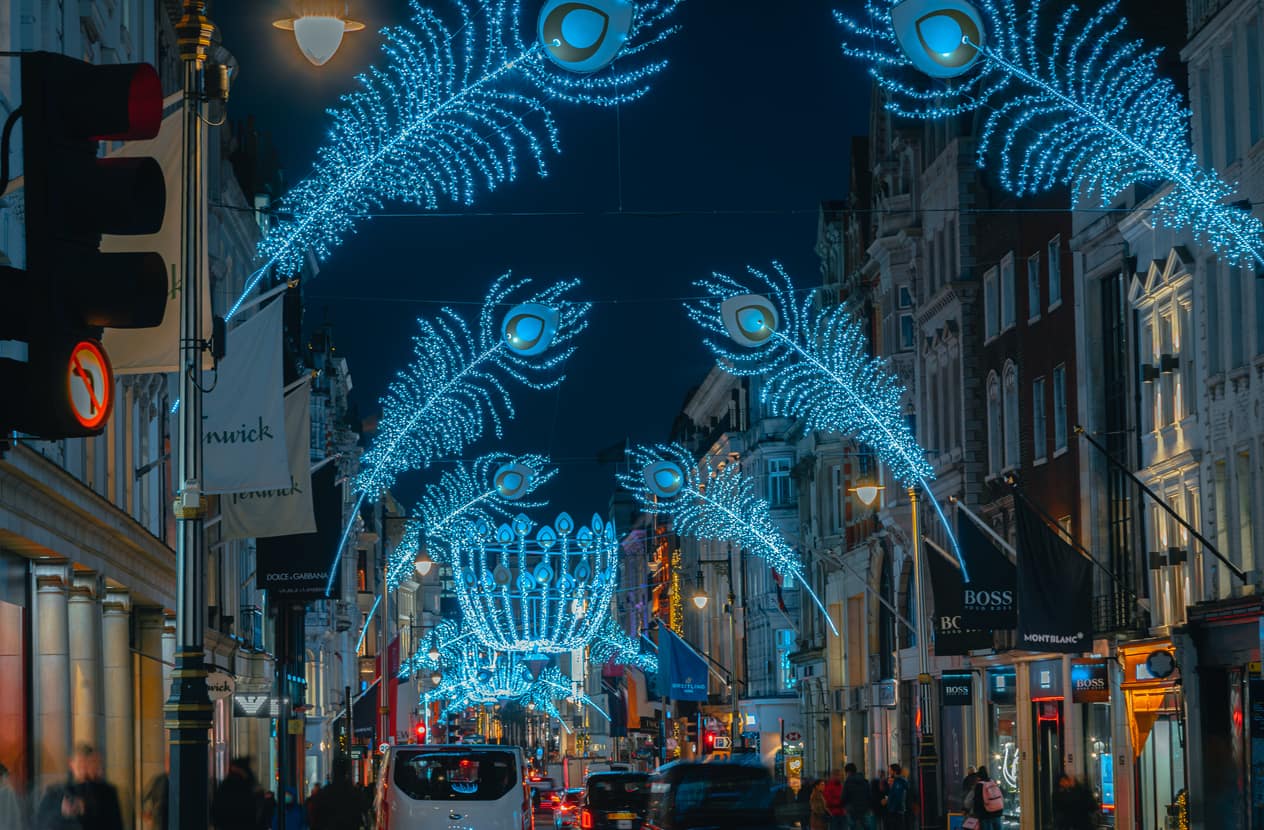 Bond Street Christmas lights